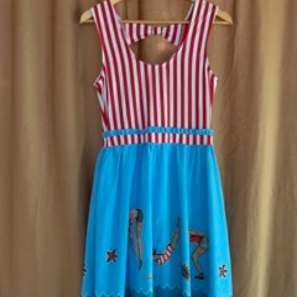 *SOURPUSS* Tattooed Swimmer Dress - Picture 2 of 3